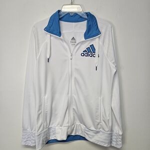 adidas White and Blue Women's Jacket